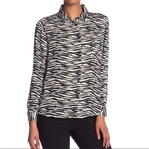 Philosophy Zebra Print Blouse - X-small